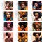 12 Pcs Pre Drawn Canvas for Painting for Adults 8 x 8 Inch Canvas Painting Kits Stretched with Drawing Ready to Paint Beginner Artists Date Night Party Supplies(Black Girl)
